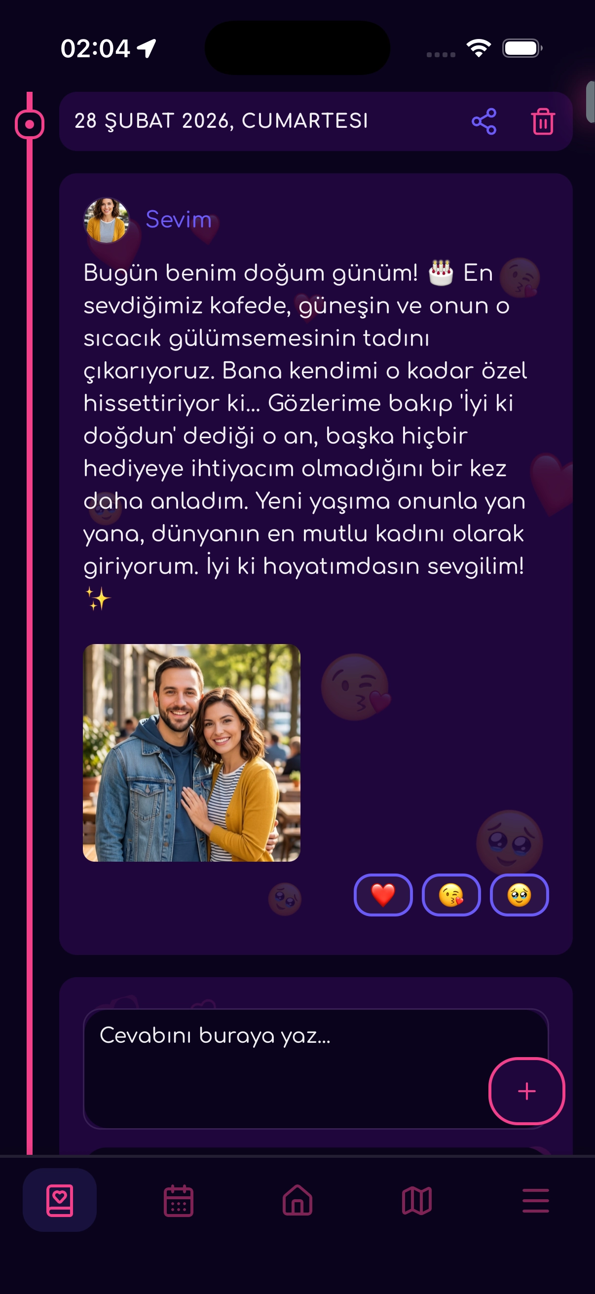 Lovline Anılarınızı Ölümsüzleştirin 📸 özelliği ekran görüntüsü