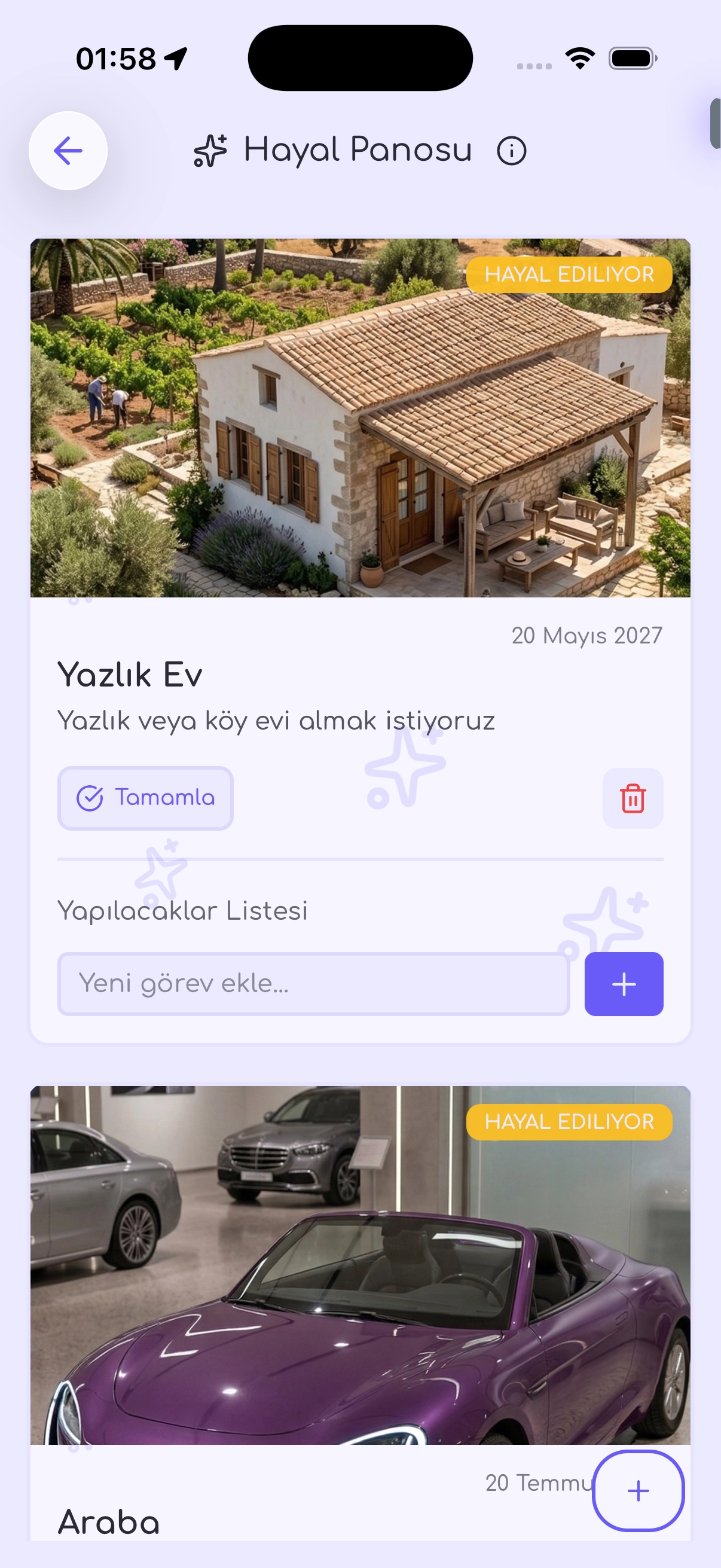 Lovline Ortak Hayal Panonuz ✨ özelliği ekran görüntüsü